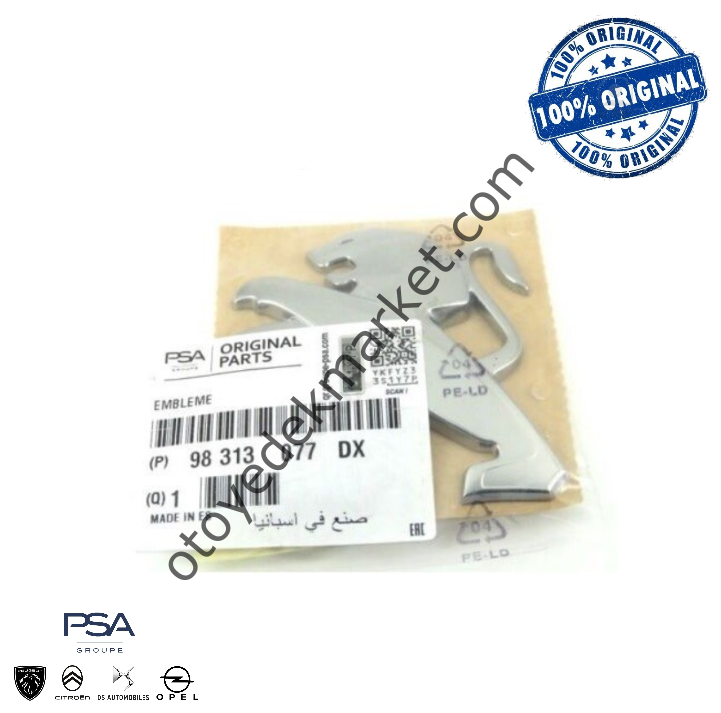 Peugeot 2008 (2020-2023) Bagaj Aslan Amblemi (Orijinal)