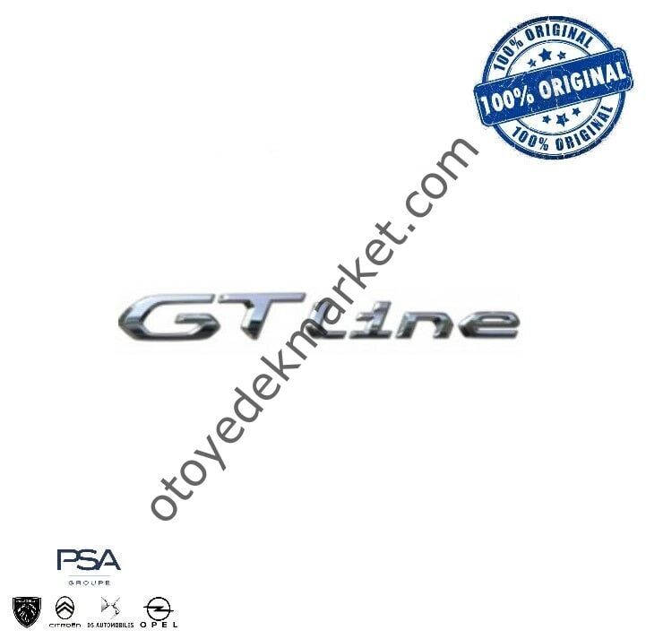 Peugeot 2008 (2020-2023) Arka Bagaj ''GT Line'' Yazısı (Orijinal)