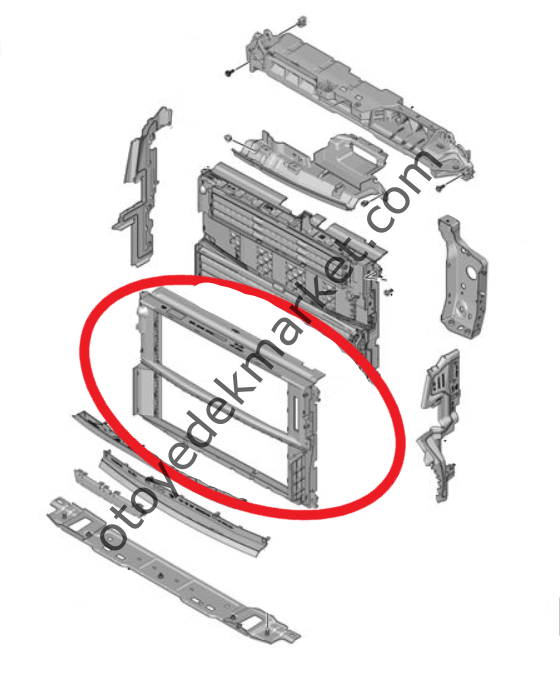Peugeot 308 (2022-2023) Fan Davlumbazı (Orijinal)
