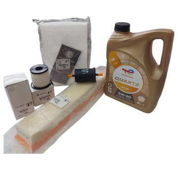 Peugeot 308 (2008-2014) 1.6 Vti Benzinli Filtre Bakım Seti + 5w40 Yağ (Orijinal)