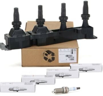 Citroen C4 (2004-2011) 1.6 Benzinli Bobin+Buji Seti+1 Adet Bobin+4 Adet Buji (Orijinal)
