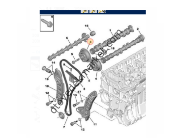 Peugeot 207 (2006-2012) 1.4 -1.6 Vti Emme  Eksantrik Dişlisi (Orijinal)