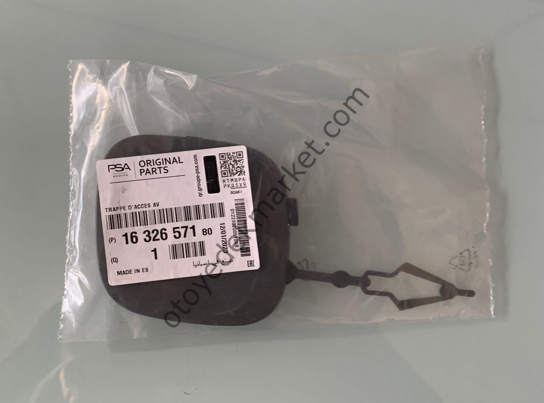 Citroen Berlingo (2019-2024) Ön Tampon Çeki Demir Kapağı (Orjinal)