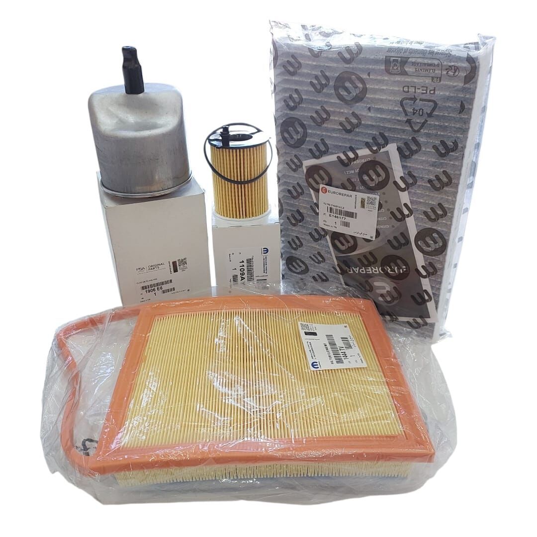 Citroen C4 (2011-2014) 1.6 Dizel Karbon Polenli Filtre Bakım Seti Yağsız (Orijinal)