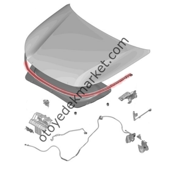 Peugeot 308 (2022-2023) Motor Kaput Fitili (Orijinal)