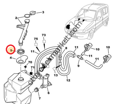 PARTNER 1998-2002 SİLECEK DEPO SOMUNU