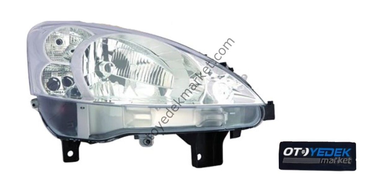 Peugeot Partner Tepee (2008-2011) Sağ Ön Far (Depo)