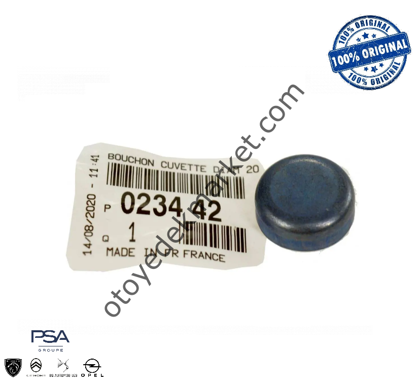 Peugeot 2008 (2018-2019) 1.5 BlueHdi Silindir Kapağı Su Tapası (Orijinal)