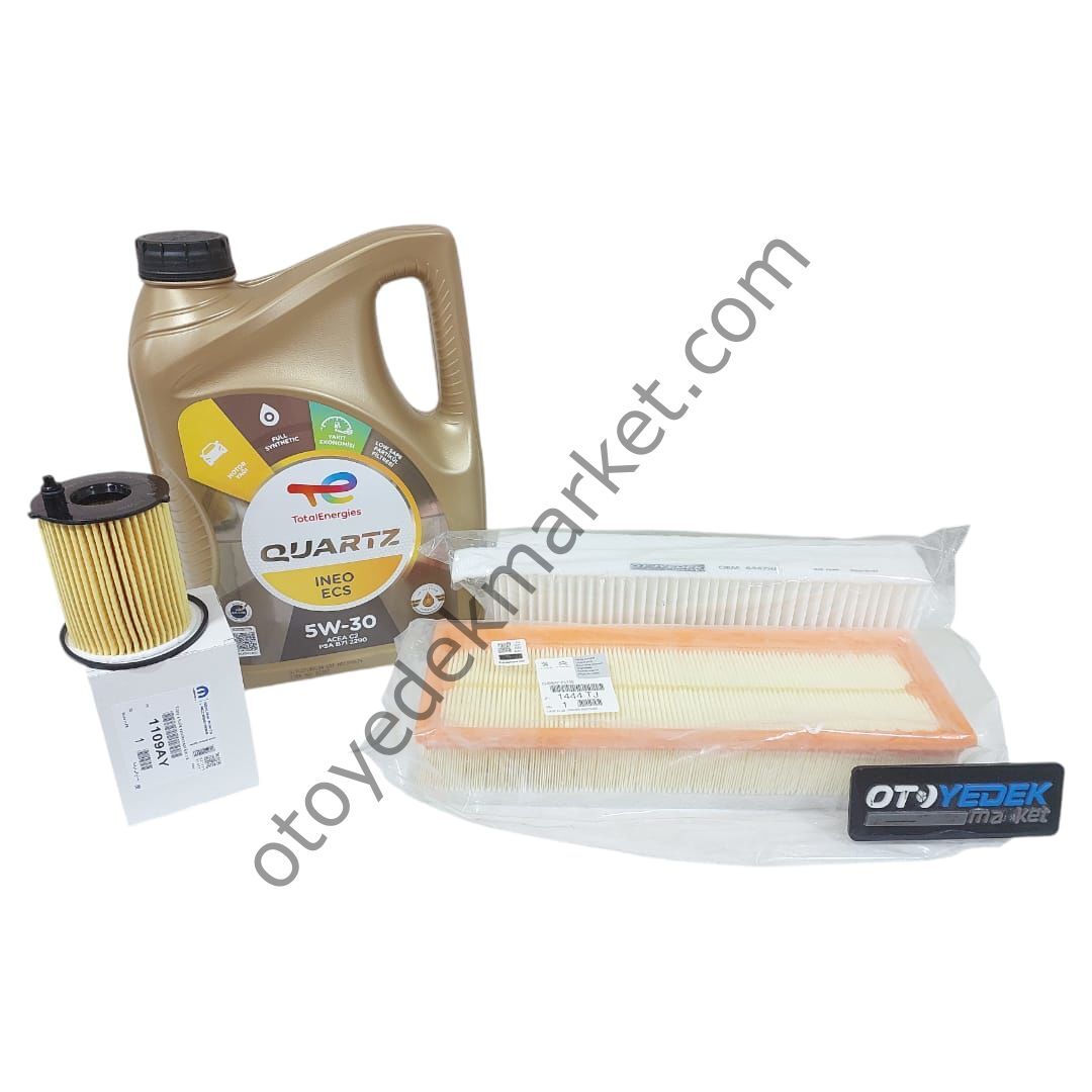 Citroen C4 1,6 Hdi (2004-2010) Mazot Filtresiz  Filtre Seti (Orijinal) Ve 5w30 Motor Yağ