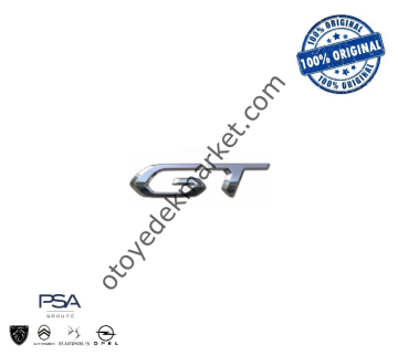 Peugeot 2008 (2020-2023) Arka Bagaj ''GT'' Yazısı (Orijinal)