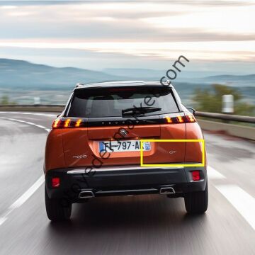 Peugeot 2008 (2020-2023) Arka Bagaj ''GT'' Yazısı (Orijinal)