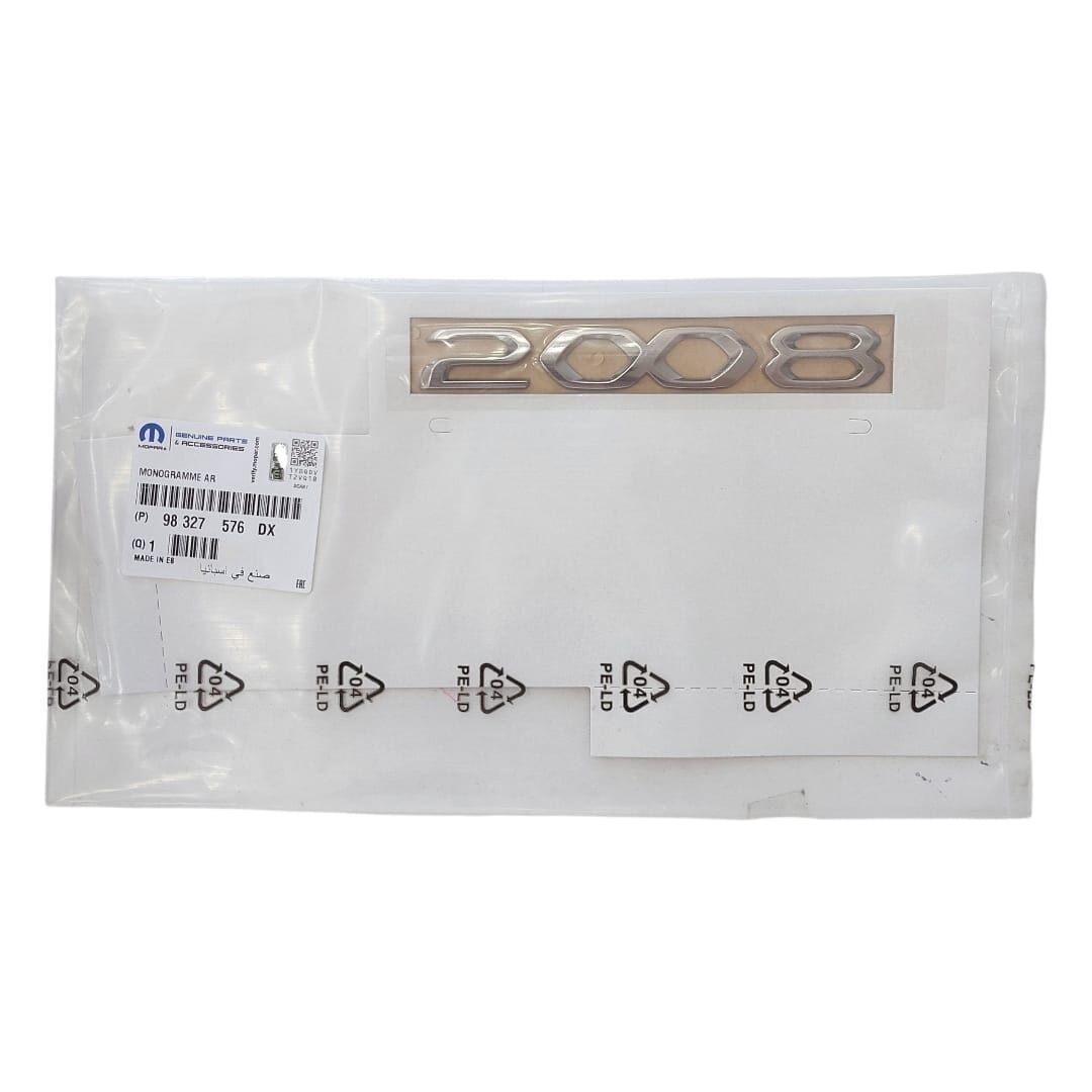 Peugeot 2008 (2020-2023) Arka Bagaj ''2008'' Yazısı (Orijinal)