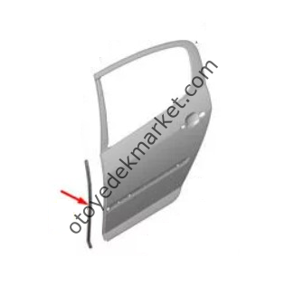 PEUGEOT 407 (2006-2013) ARKA KAPI YAN LASTİĞİ