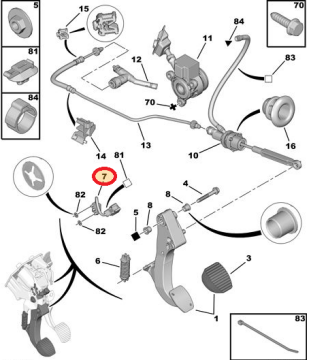 CİTROEN C-ELYSEE (2012-2024) DEBRİYAJ KONTAKTÖRÜ (ORİJİNAL)