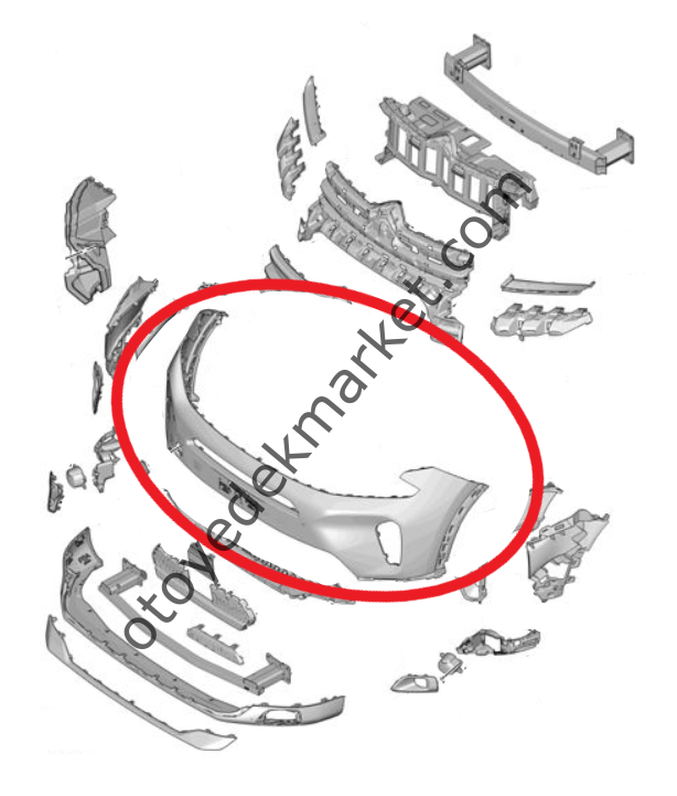 Citroen C5 Aircross (2022-2025) Ön Tampon (Orijinal)