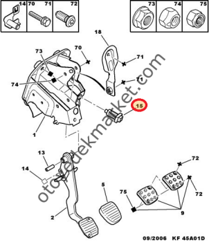 PEUGEOT 306 (1994-2003) FREN  MÜŞÜRÜ (ORİJİNAL)