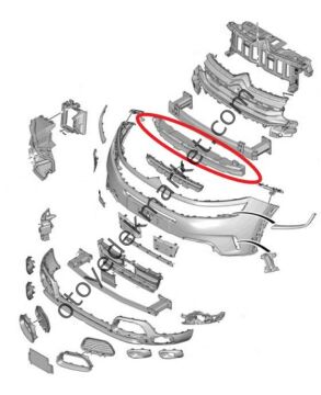 Citroen C5 Aircross (2019-2022) Ön Tampon Darbe Emici Köpük (Orijinal)
