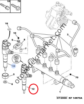 PEUGEOT 307 1,4 HDI ENJEKTÖR (ORJİNAL)
