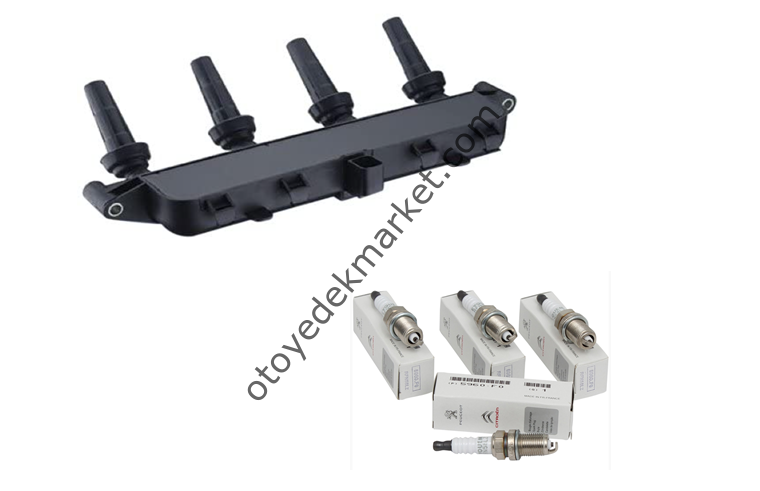 PEUGEOT 306 (1994-2001) 1,6 90HP BOBİN VE BUJİ SETİ (DELPHİ-ORJİNAL)