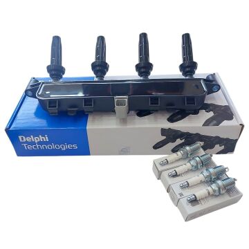 PEUGEOT 306 (1994-2001) 1,6 90HP BOBİN VE BUJİ SETİ (DELPHİ-ORJİNAL)