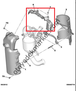 PEUGEOT 207 1,4 HDI EGZOZ ISI KALKAN SETİ (ORİJİNAL)