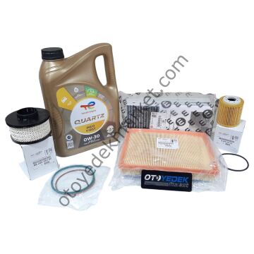 Peugeot 508 (2018-2023) 1.5 Blue Hdı Filtre Seti (Orijinal) Ve 0w30 Motor Yağ