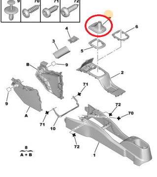 Peugeot 207 (2006-2012) Vites Körüğü (İthal)