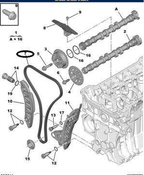 PEUGEOT 308 1,6 BENZİNLİ EKSANTRİK ZİNCİRİ