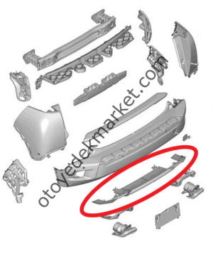 Peugeot 2008 (2020-2023) Arka Tampon Altı (Orijinal)