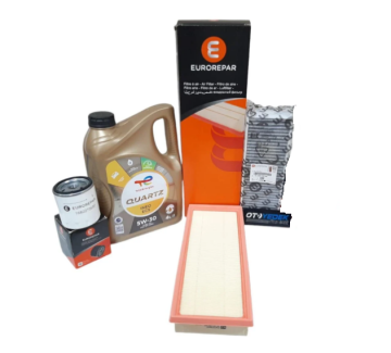 Peugeot 3008 (2016-2024) 1.2 Benzinli Filtre Bakım Seti (Orijinal Eurorepar) Ve 5w30 Motor Yağ