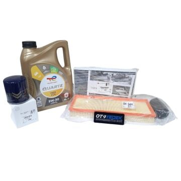Peugeot 2008 (2020-2024) 1.2 Benzinli Karbonlu Polen Filtre Bakım Seti 5w30 Yağ (Orijinal)