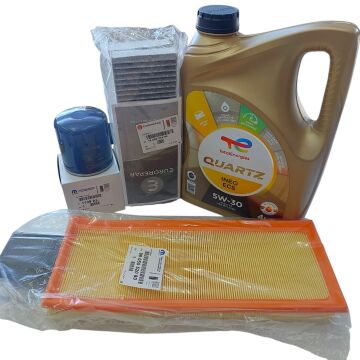 Peugeot 2008 (2020-2024) 1.2 Benzinli Karbonlu Polen Filtre Bakım Seti 5w30 Yağ (Orijinal)