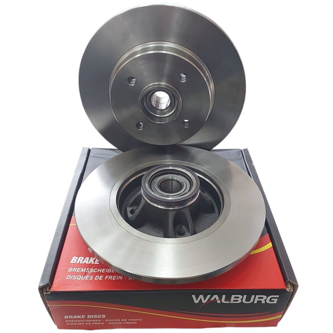 Peugeot 208 (2012-2020) Rulmanlı Arka Fren Disk Takımı (Walburg)