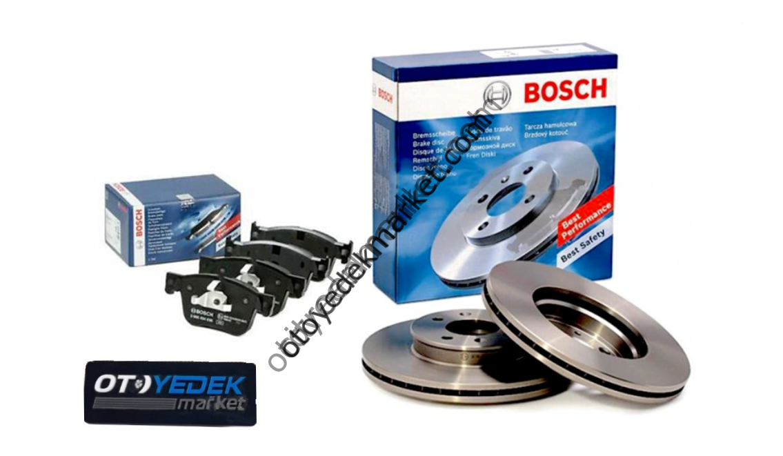 Peugeot Rifter (2018-2024) Ön Fren Disk ve Balata Set Takımı (Bosch)