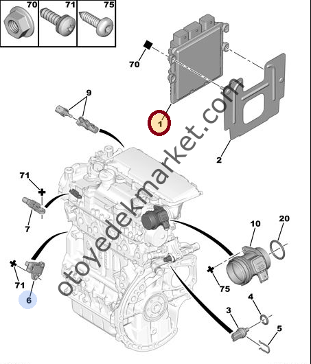 PEUGEOT 307 1,4 HDI ENJEKSİYON BEYNİ