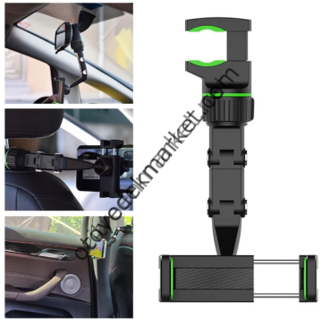 360 derece dönebilen ayna geçmeli telefon tutacağı (İthal)