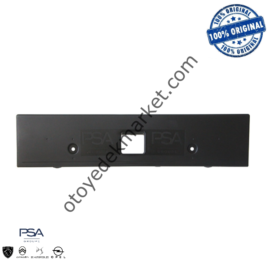 Peugeot 308 (2022-2023) Ön Plaka Bağlantı Plastik Mesnedi (Orijinal)