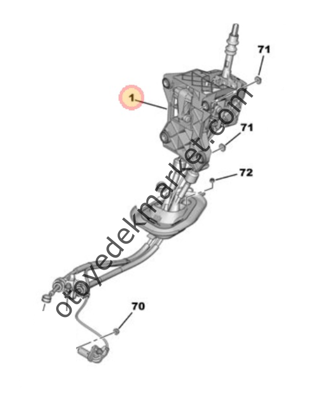 Peugeot Rifter (2018-2024) Vites Kumanda Kutusu (Orijinal)