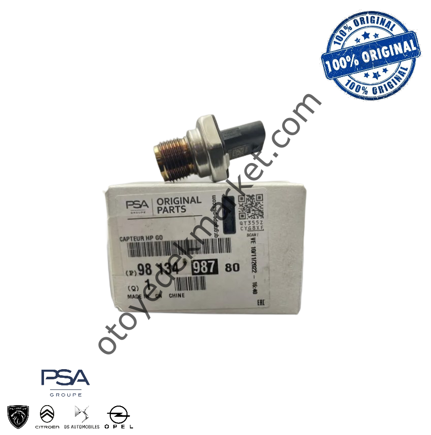 Peugeot 508 (2019-2024) 1.5 Blue Hdi Yakıt Basınç Sensörü / Mazot Pompa Müşiri (Orijinal)