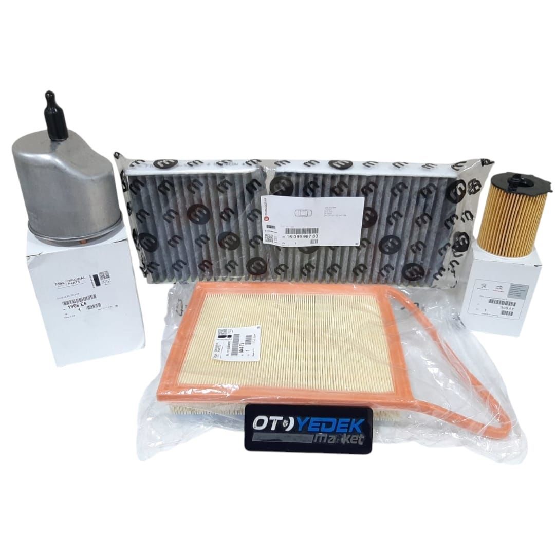 Peugeot 208 (2012-2015) 1.4- 1.6 Hdi Filtre Bakım Seti Yağsız (Orijinal)