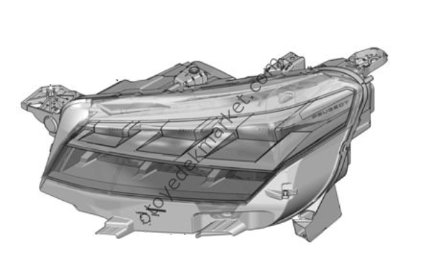 Peugeot Rifter (2024-2025) Sol Ön Far (Aluure ve Gt Line) (Orijinal)