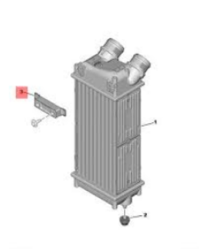 Citroen Berlingo (2008-2018)  İntercooler Bağllantı Ayağı (Orijinal)