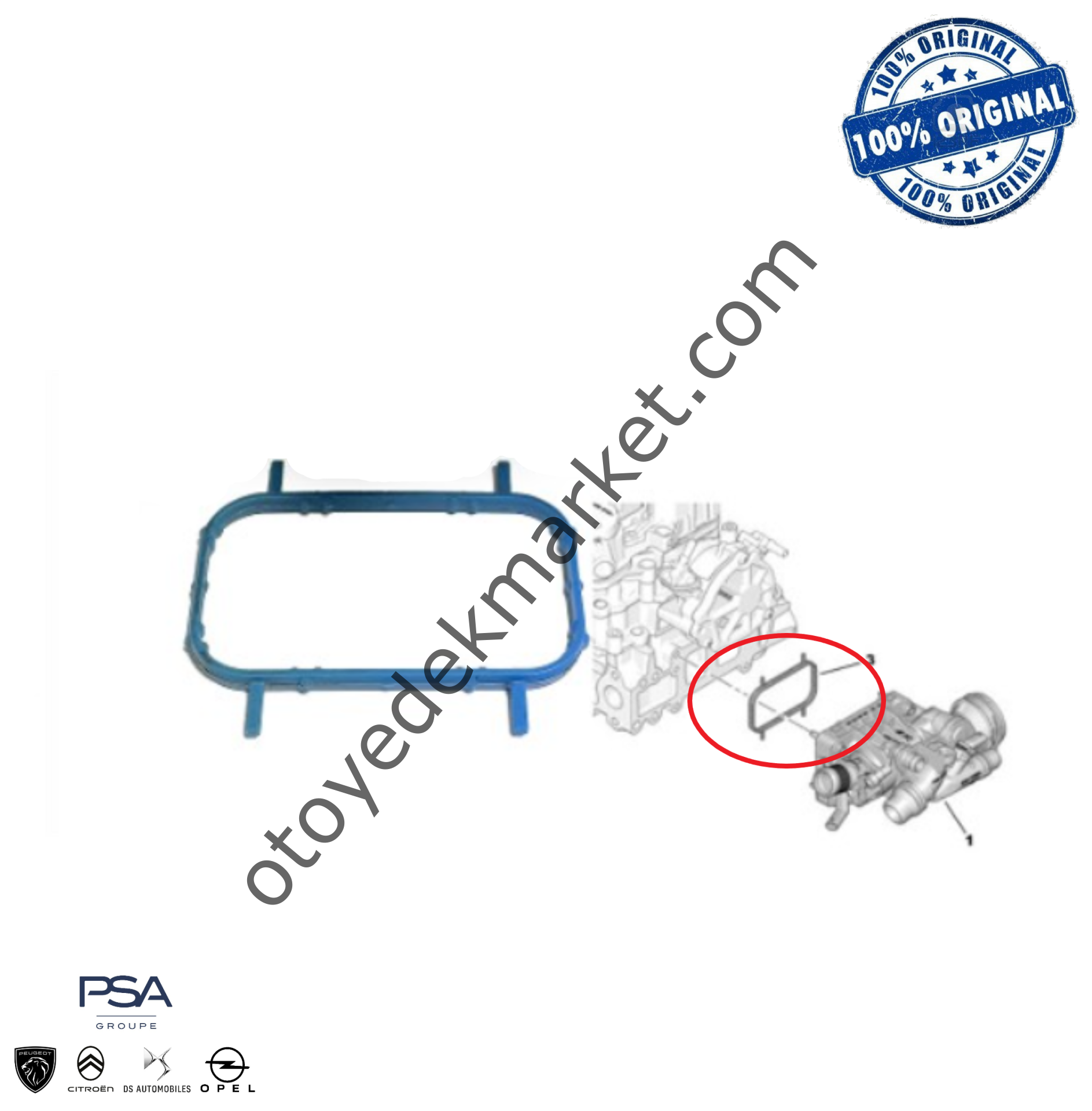 Peugeot 508 (2019-2024) 1.5 BlueHdi Termostat Contası (Orijinal)
