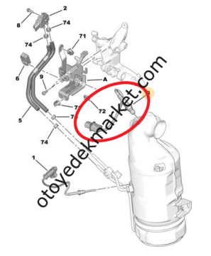 Peugeot 207 (2009-2012) 1.6 Hdi 92 Hp Üst Oksijen Sondası (Delphi)