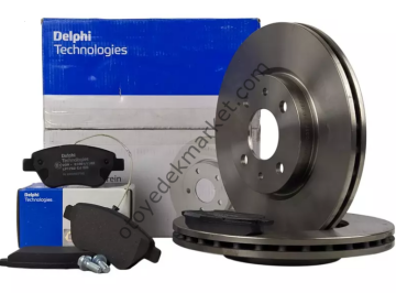 CİTROEN NEMO (2007-2020) ÖN FREN BALATA VE FREN DİSK TAKIMI(DELPHİ)