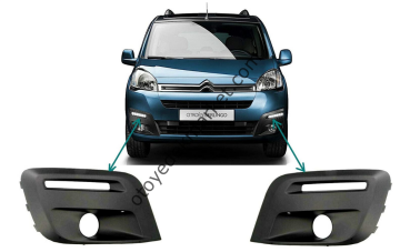 Peugeot Partner Tepee (2015-2019) Ön Tampon Sis Far Çerçeve Plastiği (İthal)