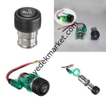 Yeşil Işıklı Çakmak 12V