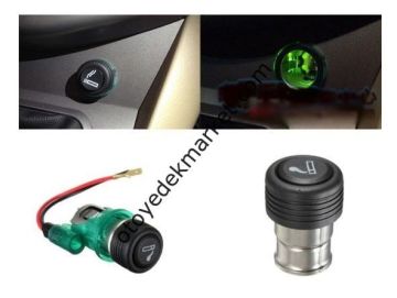 Yeşil Işıklı Çakmak 12V