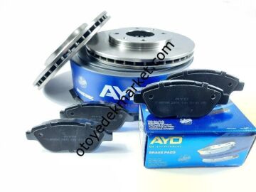 Peugeot 301 (2012-2024) 1.6 Ve 1.5 Ön Fren Balata Ve Disk Takımı (Ayd)