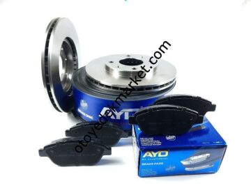 Peugeot 207 (2006-2012) 1.4 Ön Fren Disk ve Balata Takımı (Ayd)